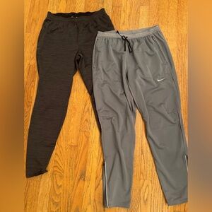 Nike Men’s Athletic Pants Bundle (2Pairs)- DriFit Running & Joggers- Size M